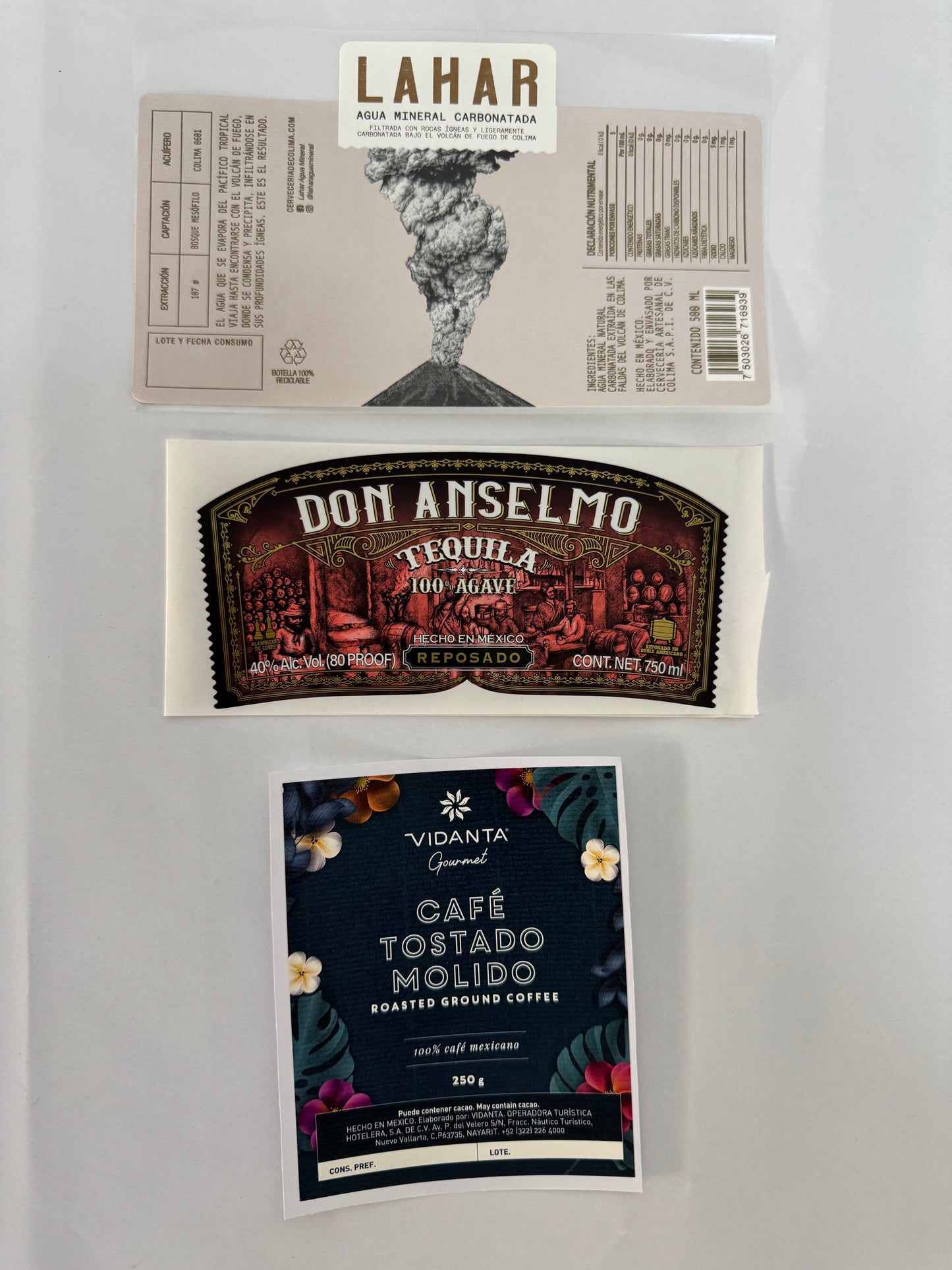 Etiquetas metalizadas